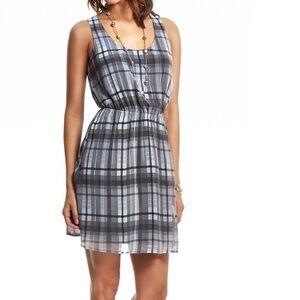 NEW GUESS Raelynn Allover Plaid Pattern Dress
